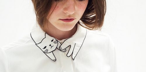 Too cute! Een kittige boord aan je blouse