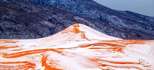 Voor het eerst in 37 jaar sneeuwt het in de Sahara