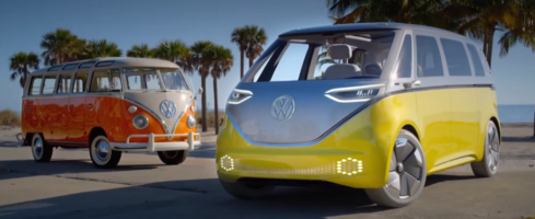 Het iconische volkswagenbusje wordt opnieuw gemaakt