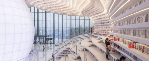 Wauw deze bibliotheek in China is echt prachtig